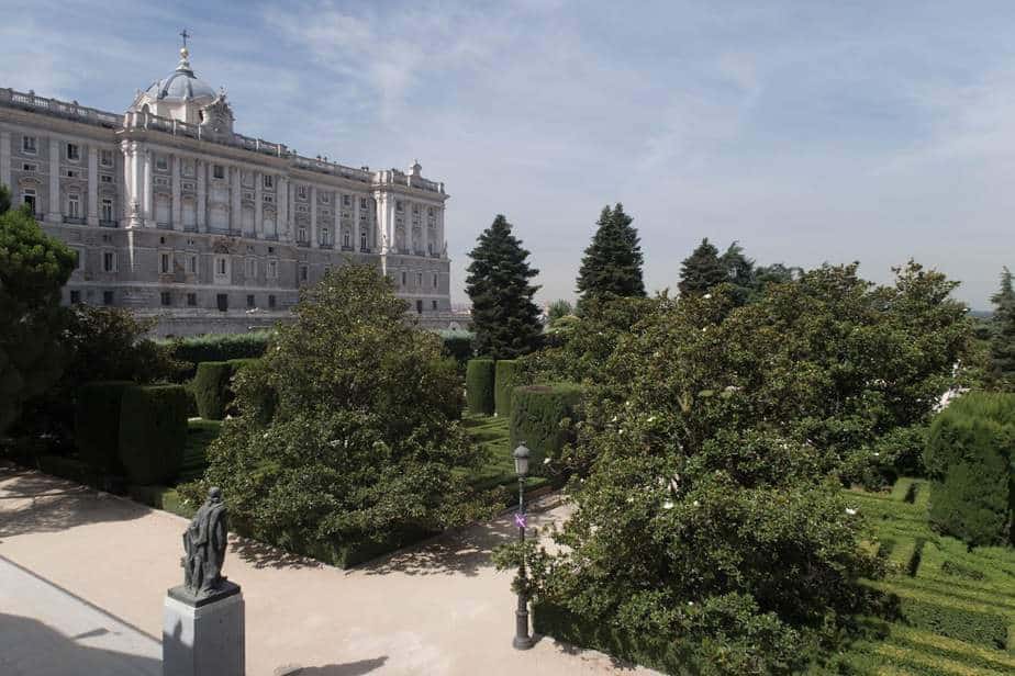 Les jardins Sabatini à Madrid